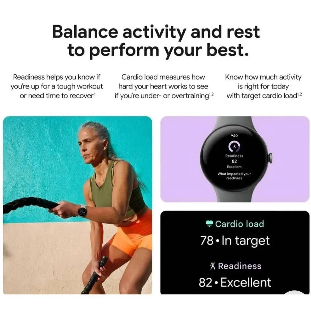 New! Google Pixel Watch 3 Smartwatch 41mm Smart Sports Watch GPS w/ Fitbit Wi-Fi
